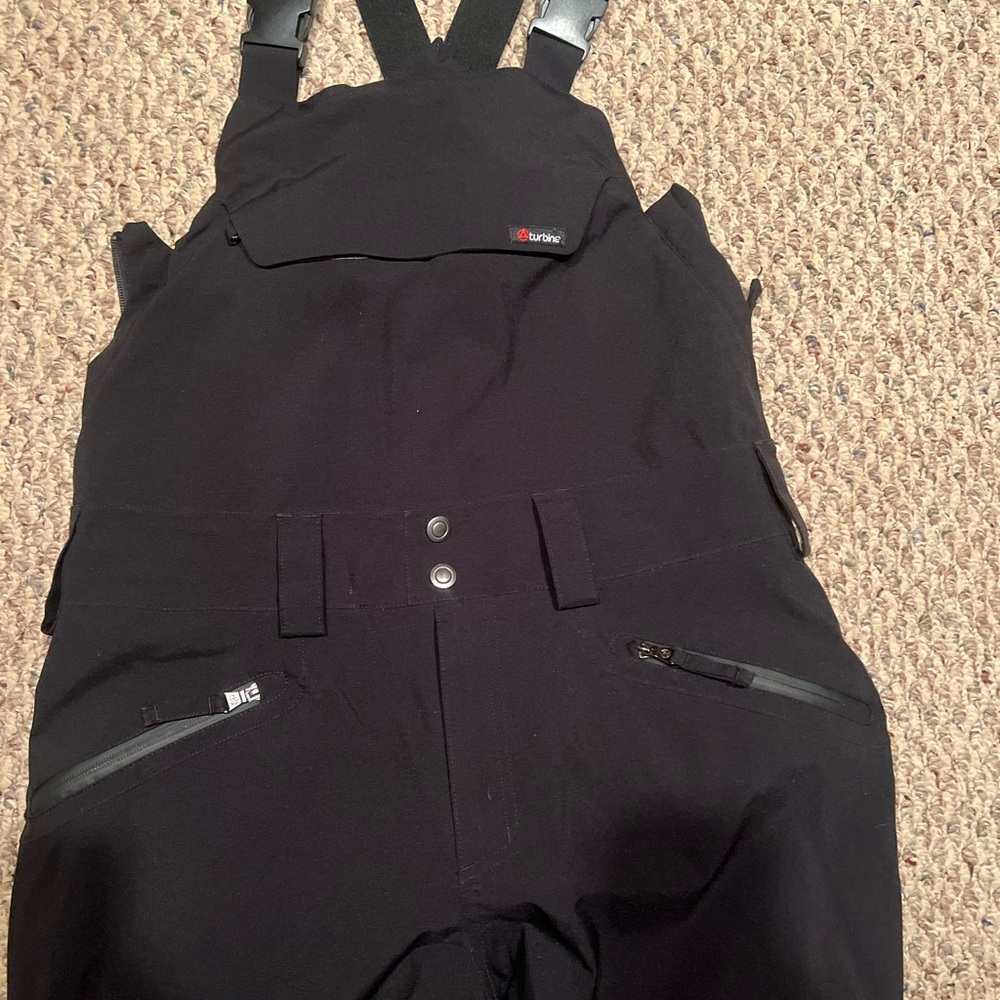 Men's Black Snow Overalls